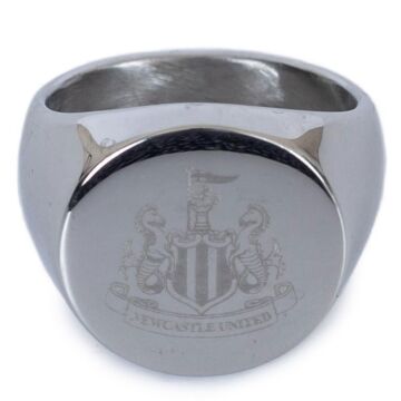 Newcastle United Fc Round Signet Ring Small