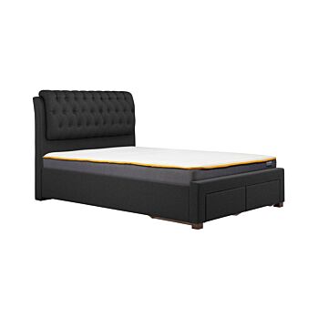 Valentino King Bed Charcoal