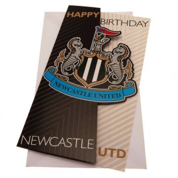 Newcastle United Fc Crest Birthday Card