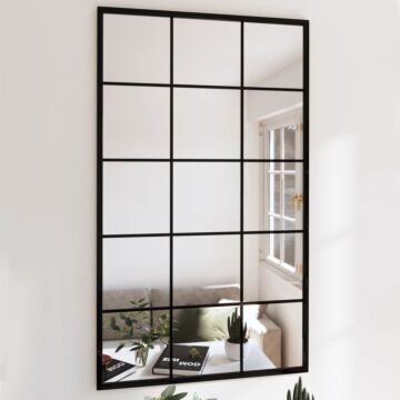 Vidaxl Wall Mirrors 4 Pcs Black 100x60 Cm Metal