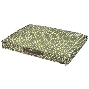 Pet Bed Green And Brown Polyester Sofa Protection Beliani