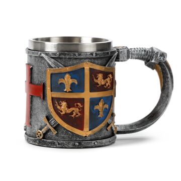 Decorative Tankard - Gold And Silver Coat Of Arms