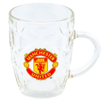 Manchester United Fc Dimple Glass Tankard