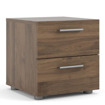 Pepe Bedside 2 Drawers In Walnut