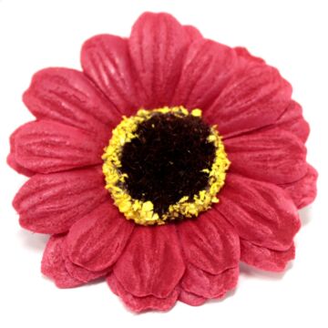 Craft Soap Flowers - Sml Sunflower - Red - Pack Of 10