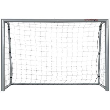 Sportnow 8ft X 5ft Football Goal, Football Net For Garden With Ground Stakes, Quick And Simple Set Up