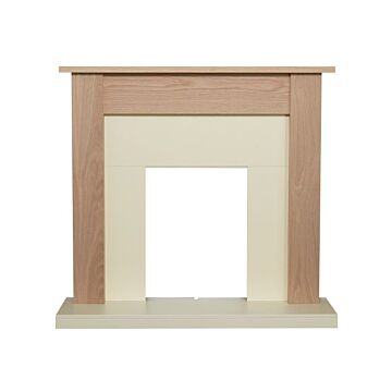 Adam Southwold Fireplace In Oak & Cream, 43 Inch