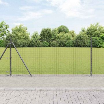 Vidaxl Fence Posts With Base Plates 52 Pcs Ø32mm 110cm Galvanised Steel