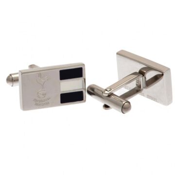 Tottenham Hotspur Fc Stainless Steel Stripe Cufflinks