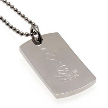 Tottenham Hotspur Fc Engraved Dog Tag & Chain