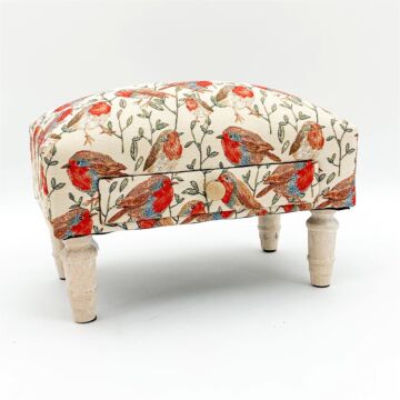 Robin Fabric Footstool With Drawer