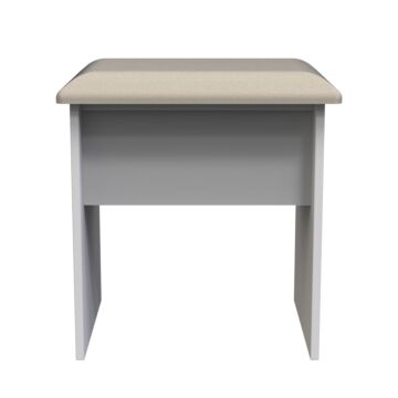 Devon Dressing Table Stool In Grey Matt