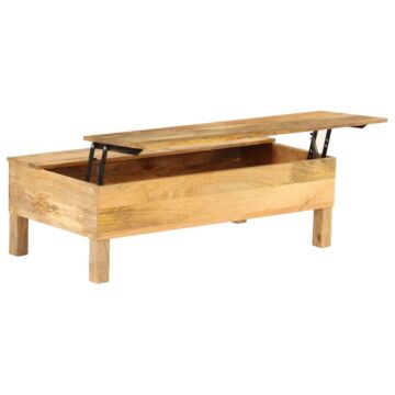 Vidaxl Coffee Table Solid Mango Wood 110x55x35 Cm