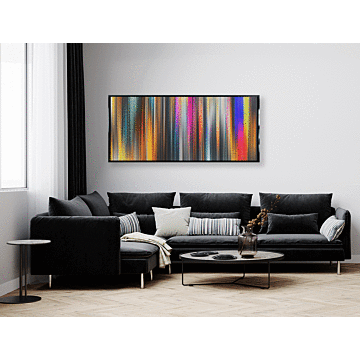 City Night Lights By Norm Stelfox - Framed Canvas