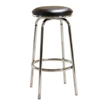 Bar Stool Chrome Swivel No Back Bm-010p