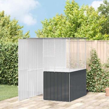 Vidaxl Bird Cage Anthracite 215x78x200 Cm Galvanised Steel