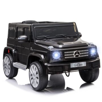 Homcom Compatible 12v Battery-powered Kids Electric Ride On Car Mercedes Benz G500 Toy With Parental Remote Control Music Lights Mp3 Suspension Wheels