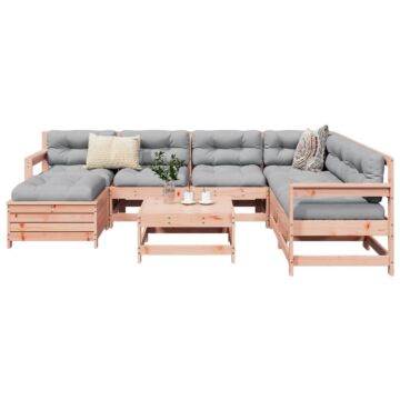 Vidaxl 8 Piece Garden Sofa Set Solid Wood Douglas Fir