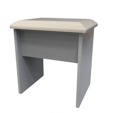 Contrast Dressing Table Stool In Dusk Grey