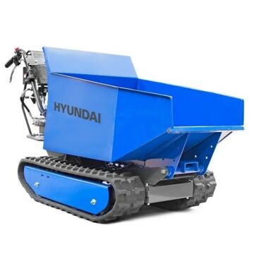 Hyundai 196cc Petrol 500kg Payload Tracked Mini Dumper / Power Barrow / Transporter | Hytd500