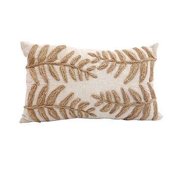 Linen Embroidered Scatter Cushion