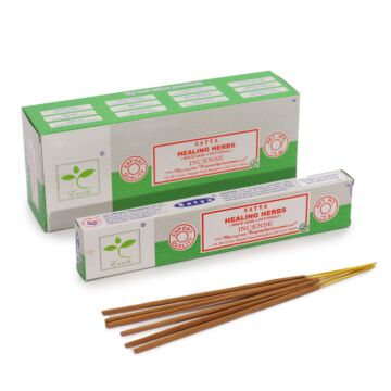 Satya Incense 15gm - Healing Herbs (white Sage & Patchouli)