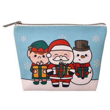Pvc Toiletry Makeup Wash Bag (small) - Christmas Festive Friends