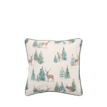 Forest Stag And Deer Cushion Cover 45x45cm