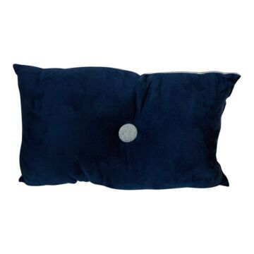 Double Side Rectangular Scatter Cushion Blue 45cm