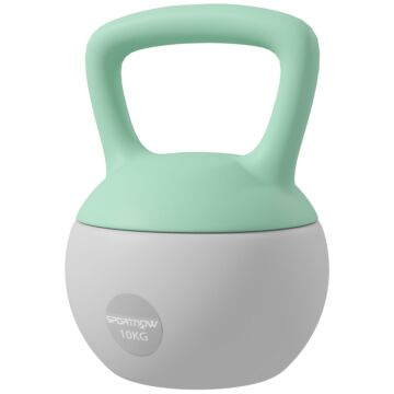 Sportnow 10kg Kettlebell, Soft Kettle Bell With Non-slip Handle For Home Gym Weight Lifting And Strength Training
