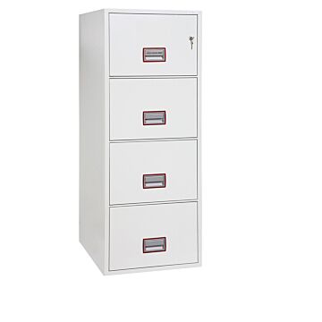 Phoenix World Class Vertical Fire File Fs2254k 4 Drawer Filing Cabinet With Key Lock