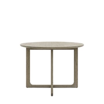 Craft Round Dining Table Smoked 1100x1100x750mm