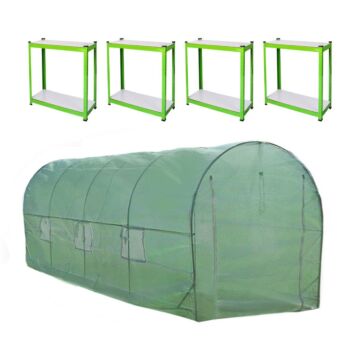 Polytunnel 25mm 6m X 3m With Racking