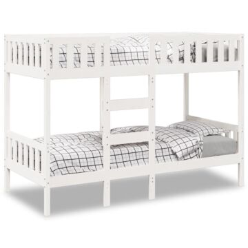 Vidaxl Bunk Bed White 80x200 Cm Solid Wood Pine