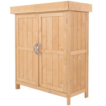 Outsunny Outdoor Garden Storage Shed, Cedarwood-burlywood Colour