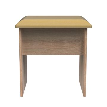 Contrast Dressing Table Stool In Bardolino Oak