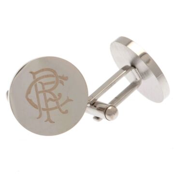 Rangers Fc Stainless Steel Round Cufflinks