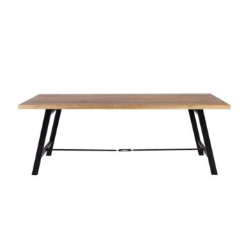 Cavendish Large Dining Table With Black Metal Legs