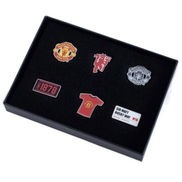 Manchester United Fc 6pc Badge Set