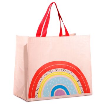 Somewhere Rainbow Recycled Plastic Reusable Shopping Bag