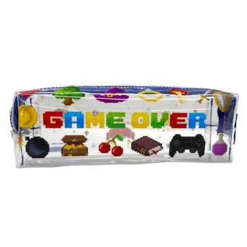Clear Window Pencil Case - Game Over