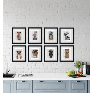 Culinary Canines Viii - Framed Art