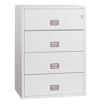Phoenix World Class Lateral Fire File Fs2414k 4 Drawer Filing Cabinet With Key Lock