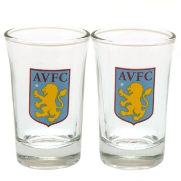 Aston Villa Fc 2pk Shot Glass Set