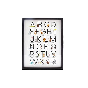 Baby Alphabet A-z Animal Print Frame