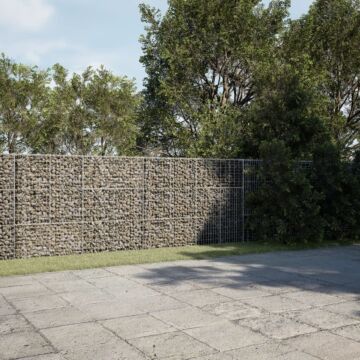 Vidaxl Gabion Basket With Cover 600x50x150 Cm Galvanised Iron