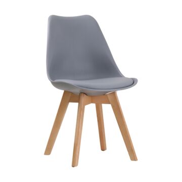 Louvre Chair Grey (pack Of 2)