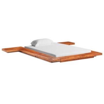 Vidaxl Japanese Futon Bed Frame Without Mattress Solid Wood 100x200 Cm