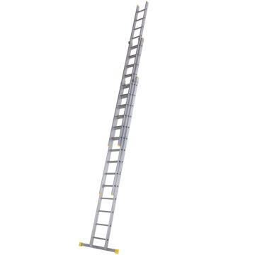 Square Rung Extension Ladder 4.14m Triple - 57712420