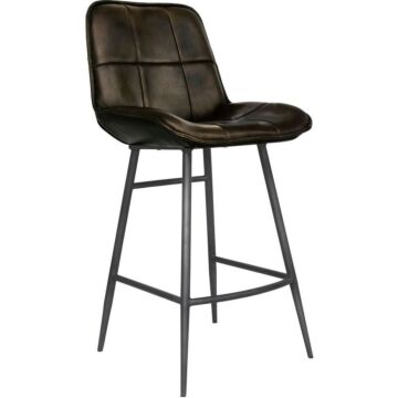 Leather & Iron Bar Chair